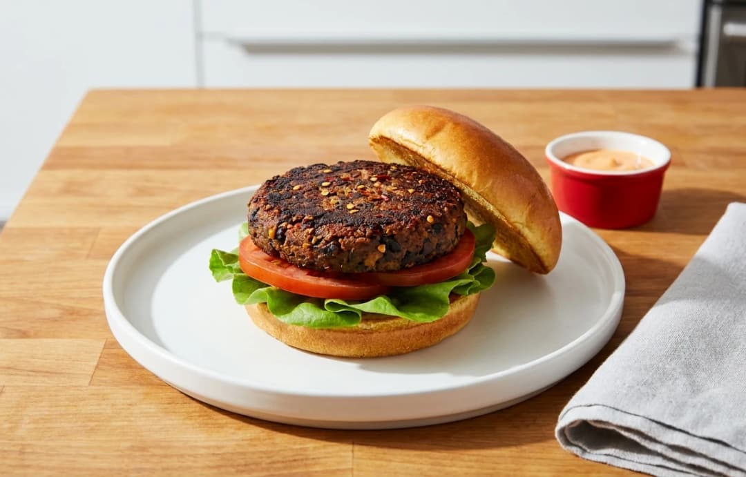 Spiced Black Bean Burger Patties