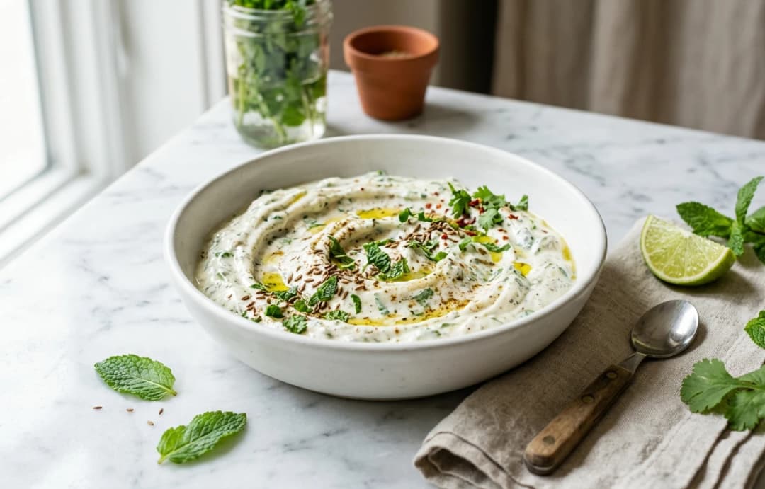 Spiced Yogurt & Mint Dip