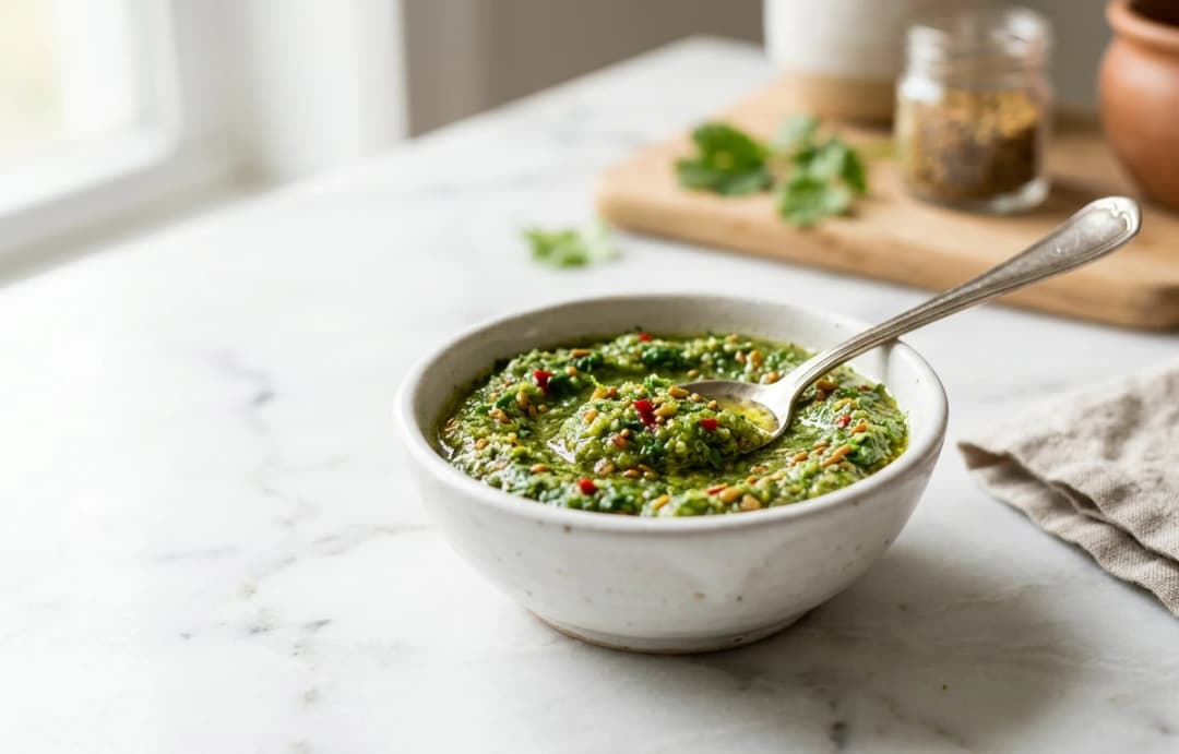 Spicy Amla & Cilantro Chutney