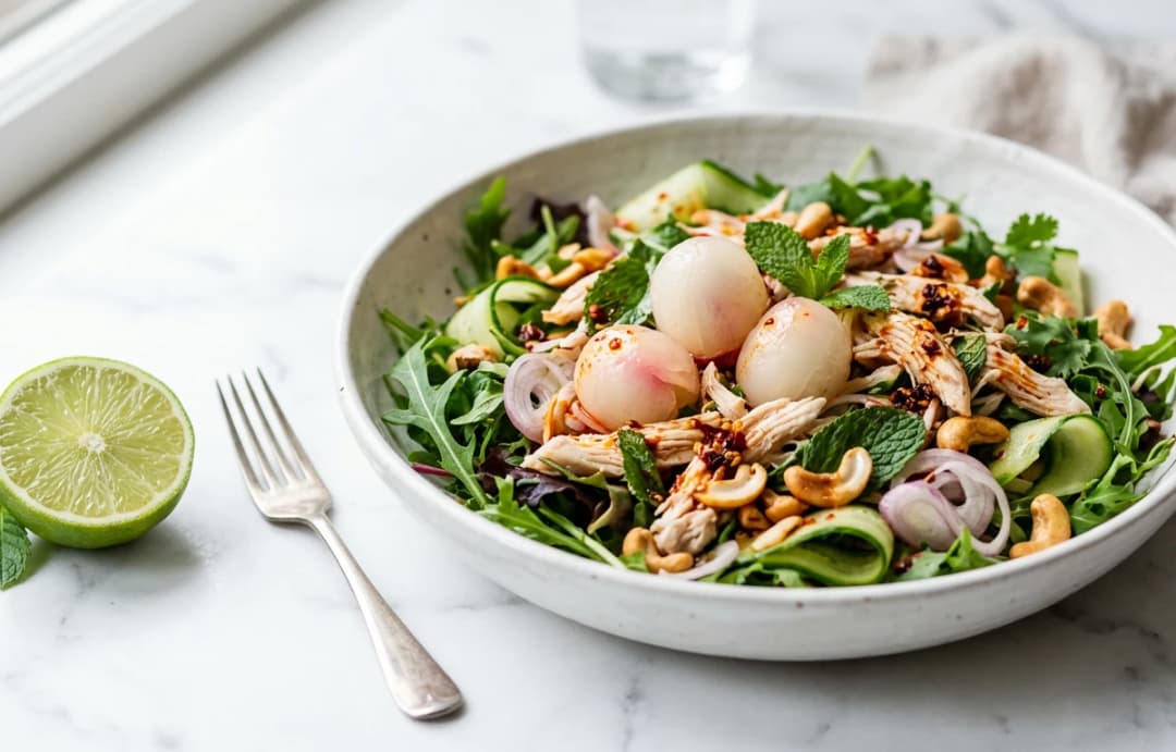 Spicy Chicken & Rambutan Salad