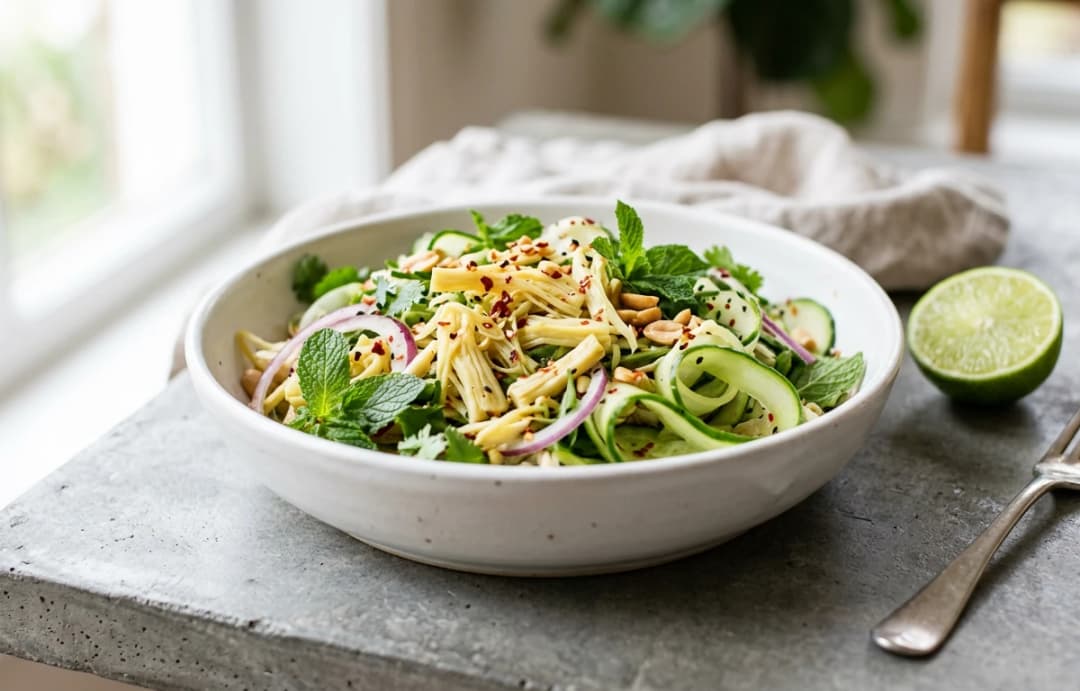 Spicy Jackfruit & Cucumber Salad