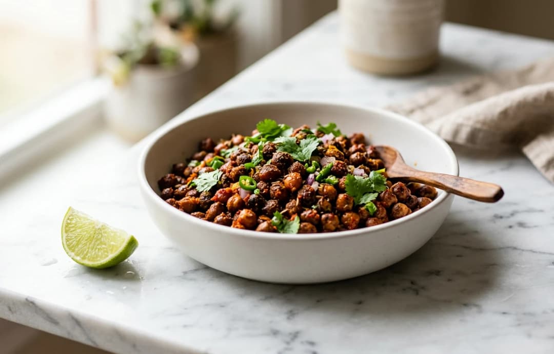 Spicy Roasted Kala Chana