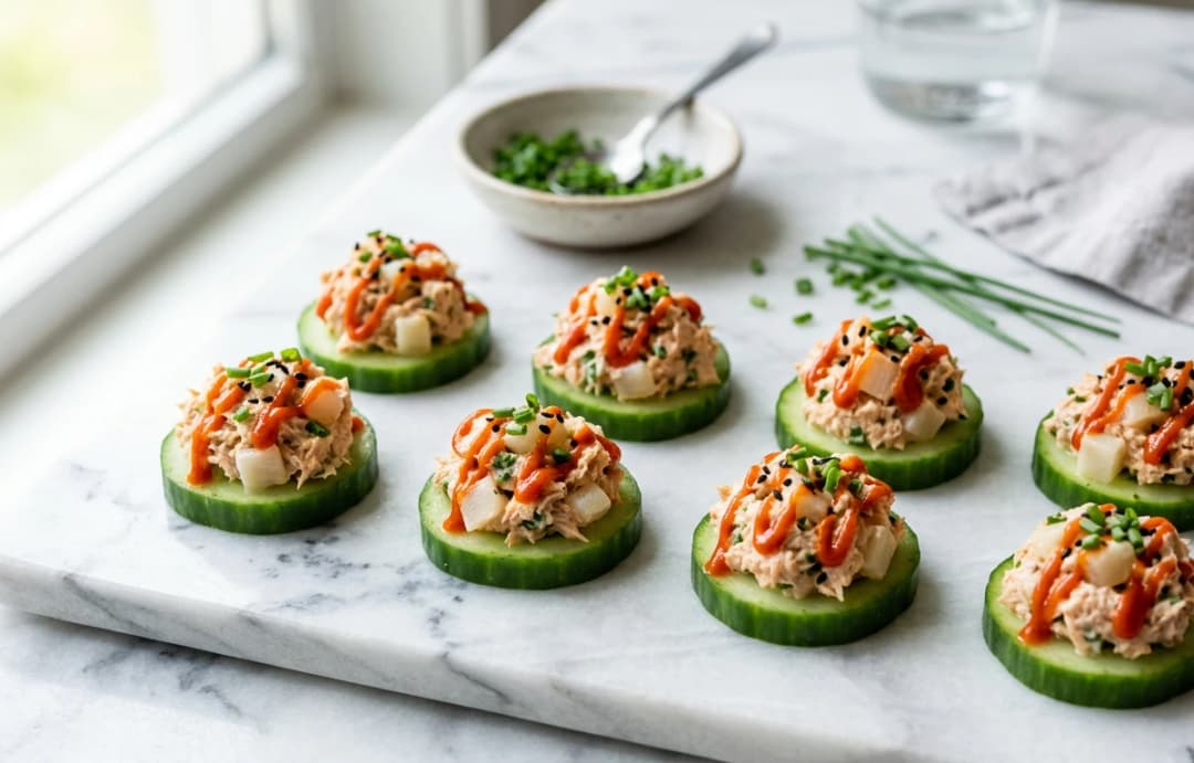 Spicy Tuna & Water Chestnut Bites