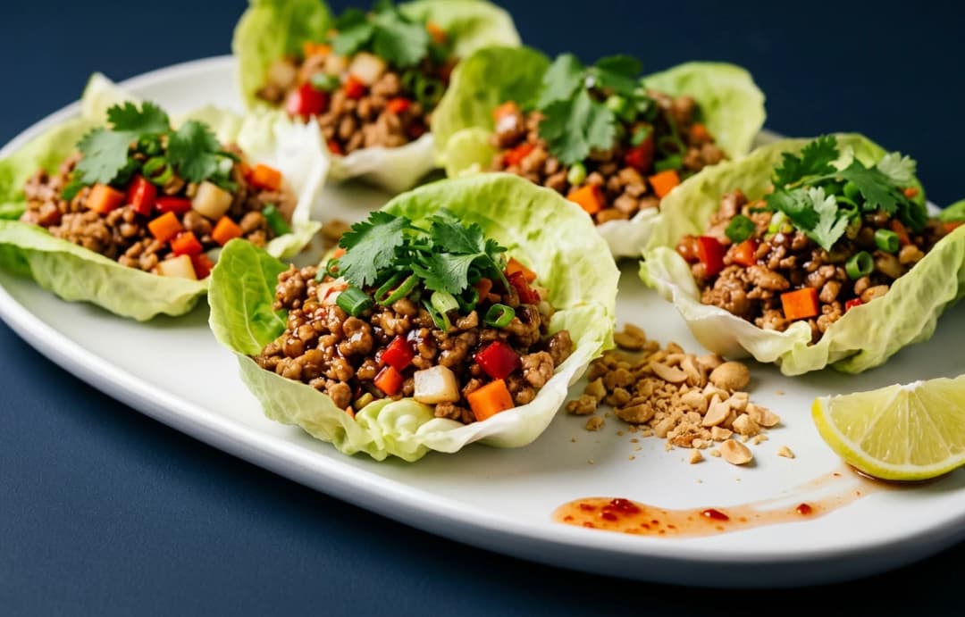 Spicy Turkey Lettuce Wraps