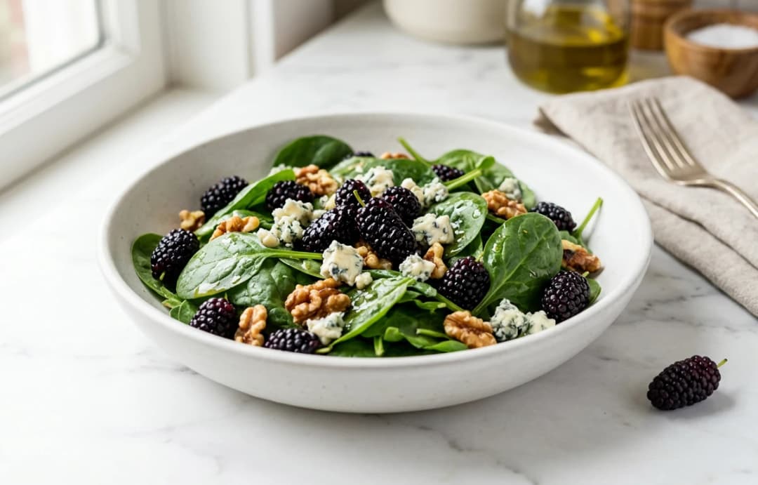 Spinach & Mulberry Salad