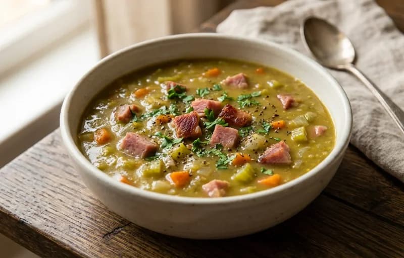 Split Pea Soup with Sourdough Bread - Recipe 1