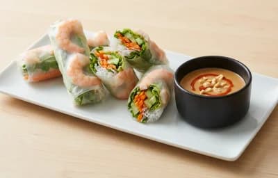 Spring Rolls with Peanut Sauce