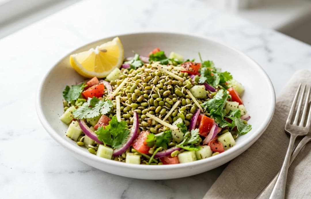 Sprouted Horse Gram Salad
