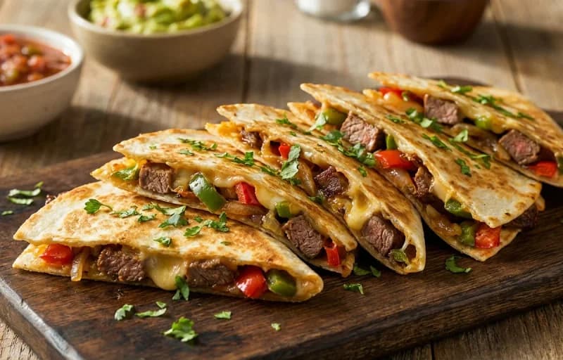 Steak Quesadillas, Sour Cream and Pico de Gallo - Recipe 1