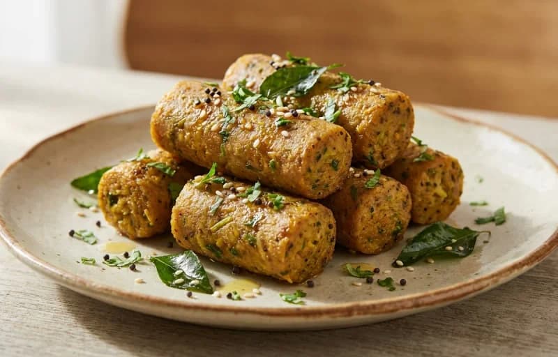 Steamed Muthiya with Masala Chai - Recipe 1