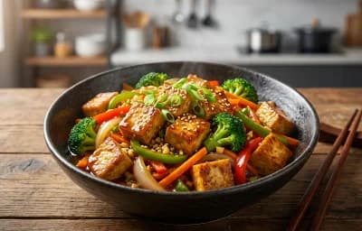 Stir Fried Tofu with Vegetables