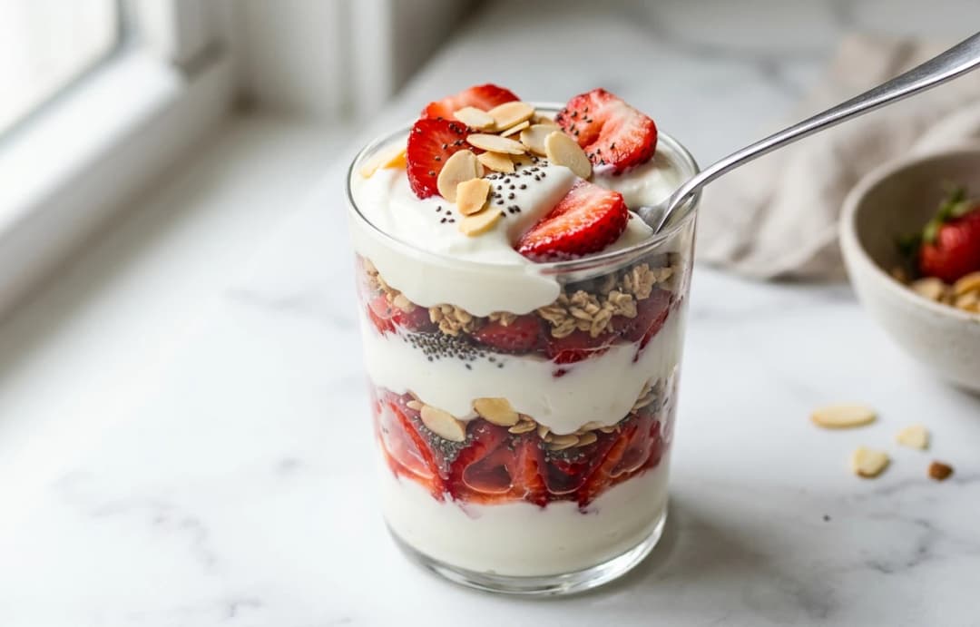 Strawberry Greek Yogurt Parfait