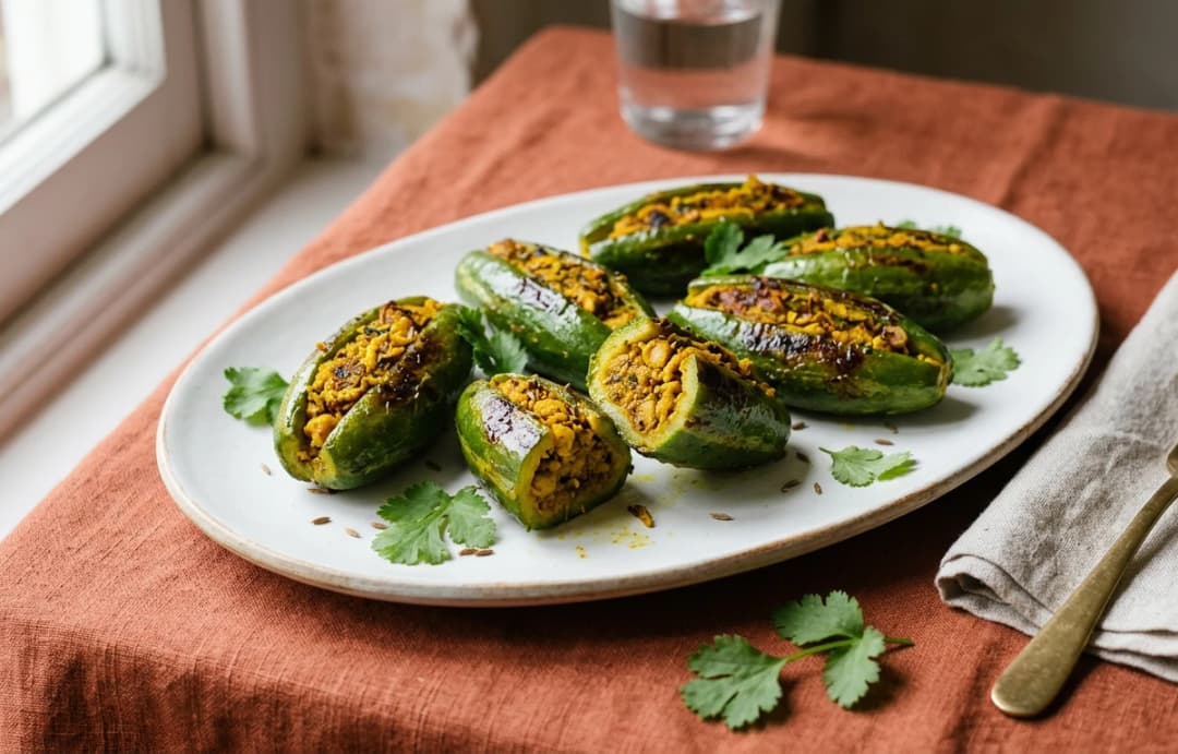 Stuffed Pointed Gourd (Bharwa Parwal)