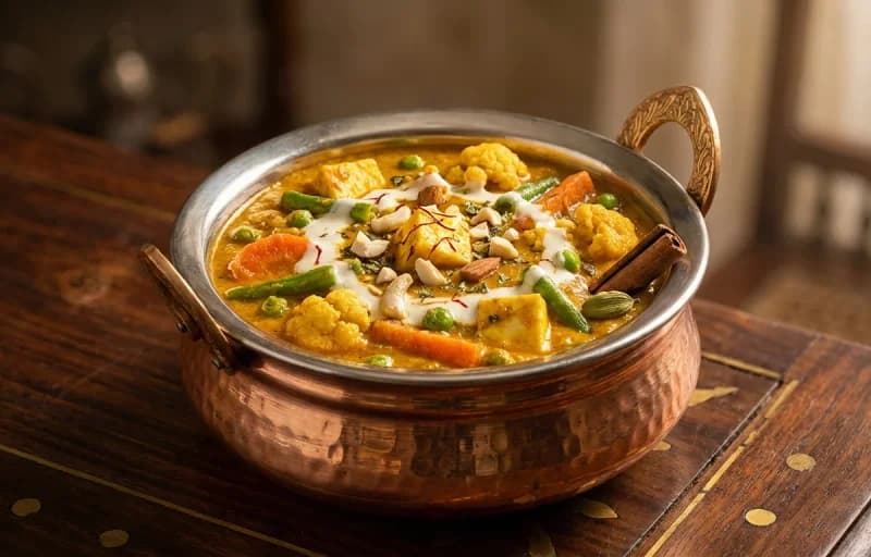 Subz-e-Zar with Saffron Sheermal - Recipe 1