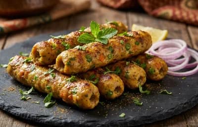 Subz Seekh Kebab