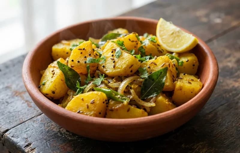 Ladi Pav with Sukhi Batata Bhaji - Recipe 2