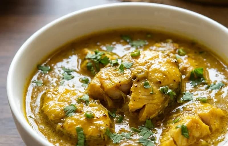 Surti Machhi nu Saak with Steamed Basmati Rice - Recipe 1