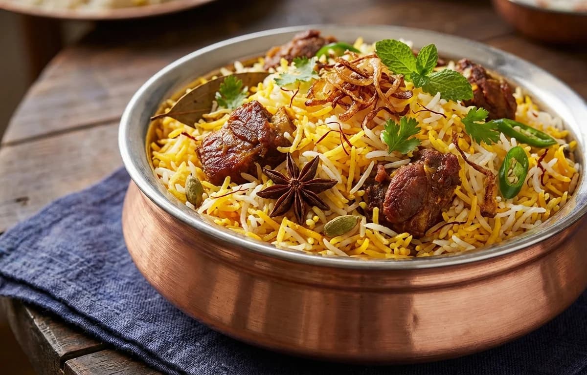Tala Hua Gosht Biryani