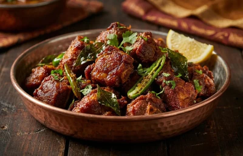 Tala Hua Gosht, Khatti Dal and Steamed Basmati Rice - Recipe 1