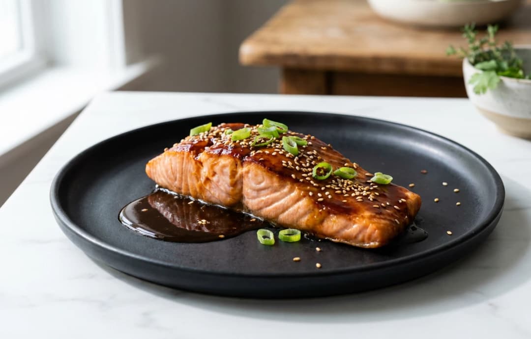 Tamarind-Ginger Glazed Salmon