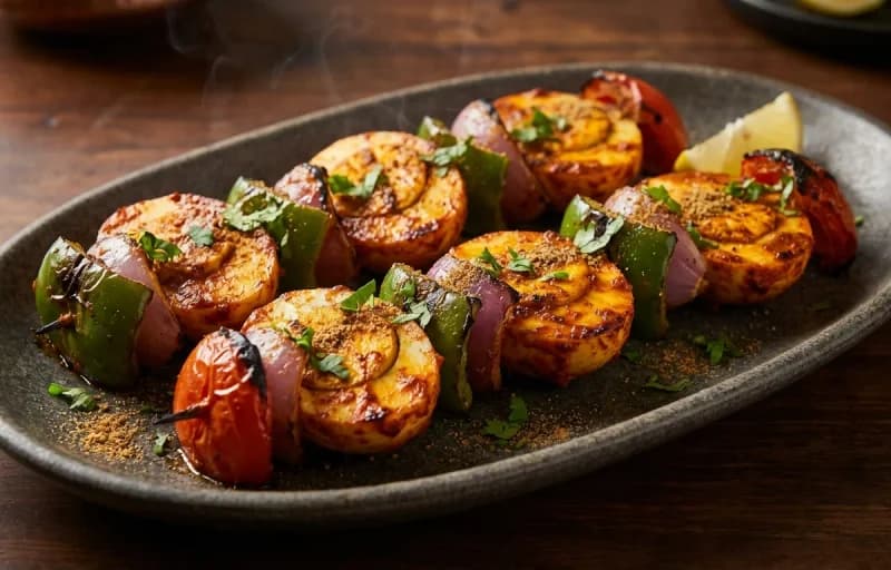 Tandoori Anda Tikka with Indian Onion Rings - Recipe 1