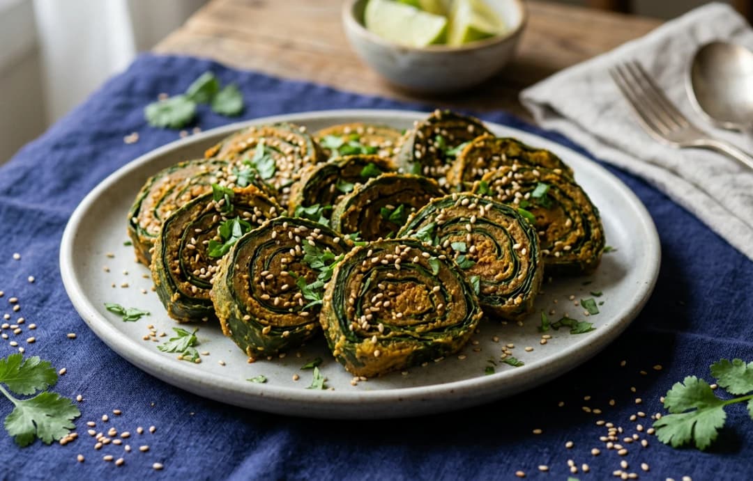 Taro Leaf Rolls (Patra)
