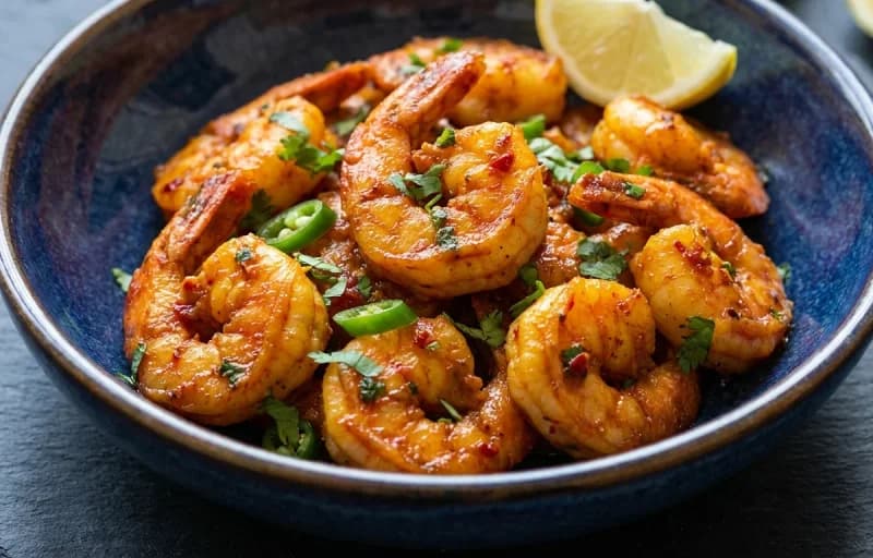 Taryal Jhinga, Sindhi Kadhi and Steamed Basmati Rice - Recipe 1