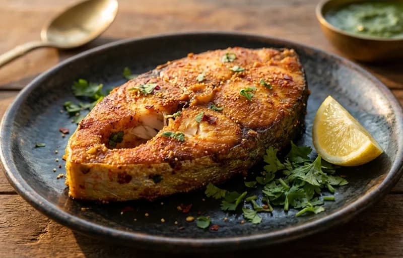 Tawa Surmai, Sol Kadhi and Steamed Basmati Rice - Recipe 1