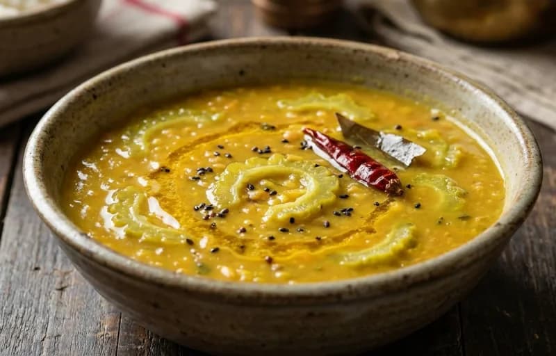 Steamed Basmati Rice, Tetor Dal and Aloo Bhaja - Recipe 2