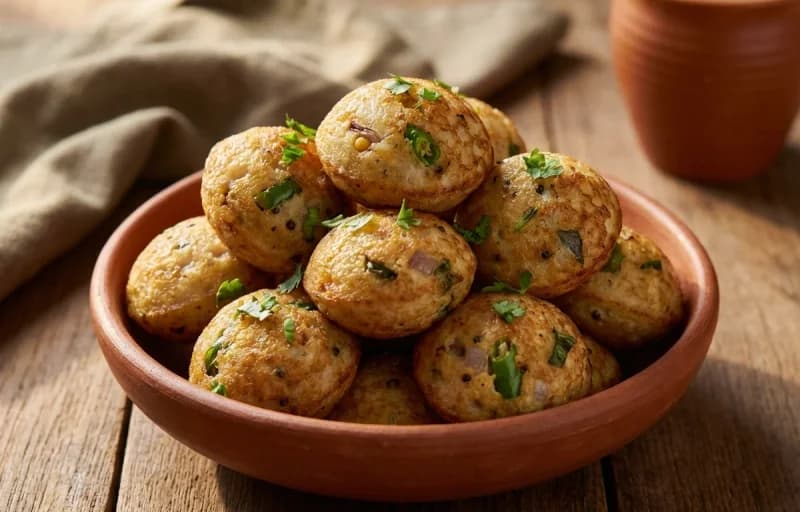 Thinai Paniyaram with Coriander Chutney - Recipe 1