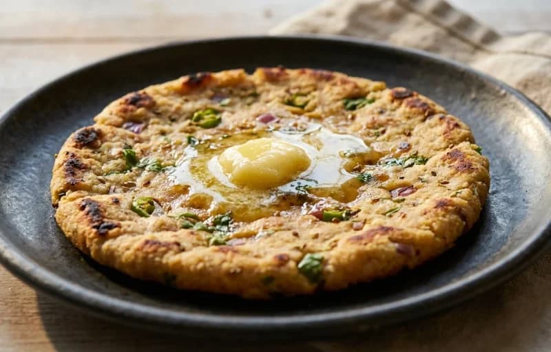 Methi Mangodi Sabzi with Tikkad Roti - Recipe 2