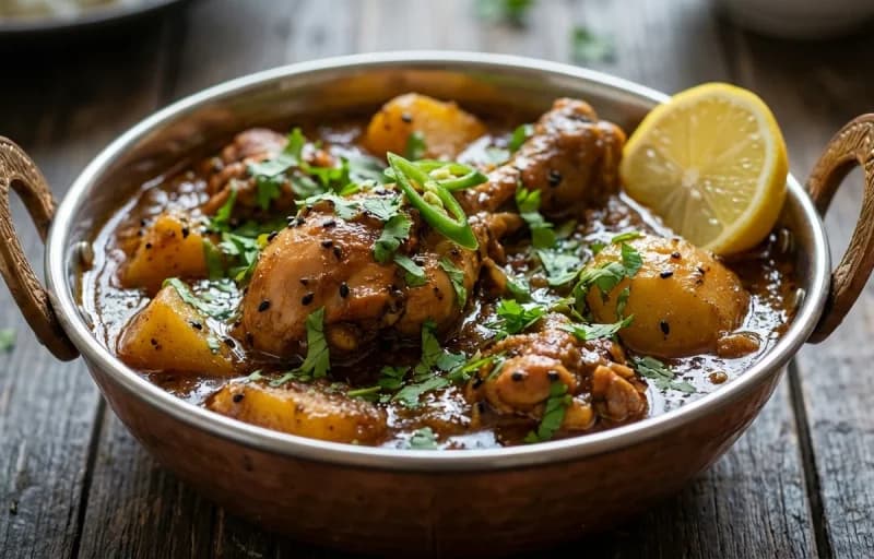 Til Diya Murgi, Joha Rice and Masur Dal Tadka - Recipe 1