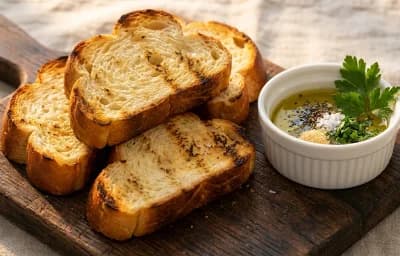Toasted Challah for Dipping