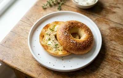 Toasted Plain Bagel