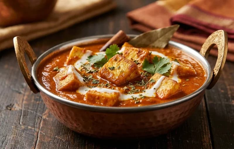 Tofu Butter Masala with Naan - Recipe 1