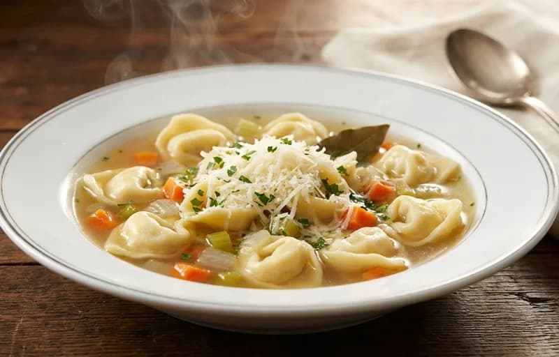 Tortellini in Brodo with Parmesan Crisps - Recipe 1