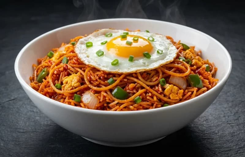 Triple Schezwan Rice with Egg