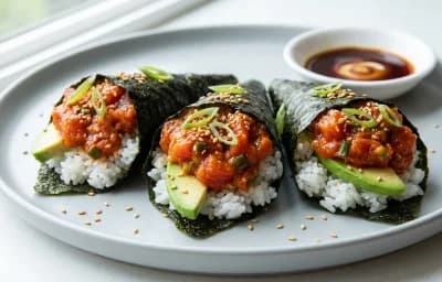 Tuna Avocado Hand Rolls