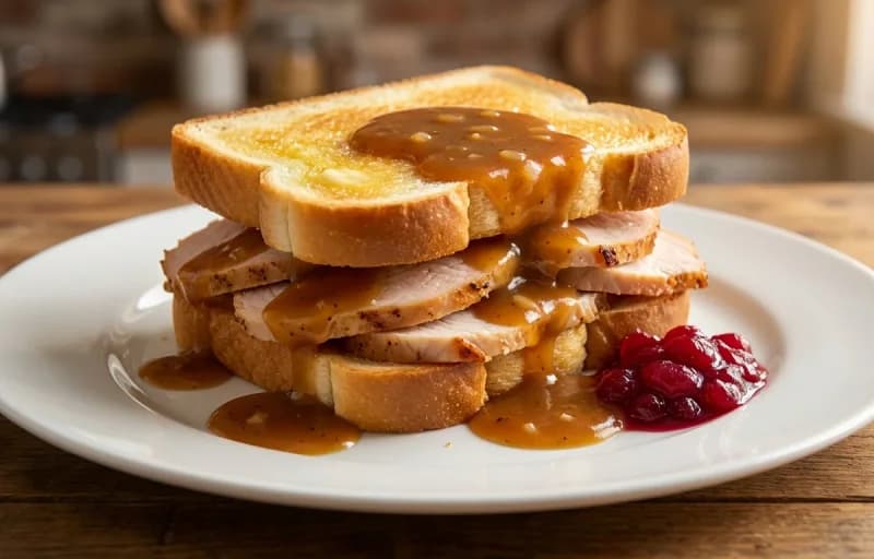 Turkey Sandwich with Gravy