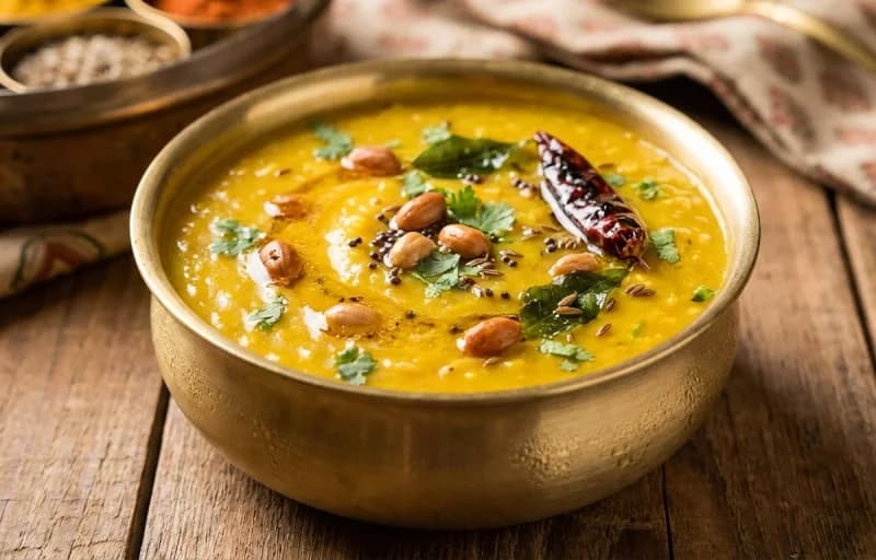 Tuver Dal, Steamed Basmati Rice and Gavar nu Shaak - Recipe 1