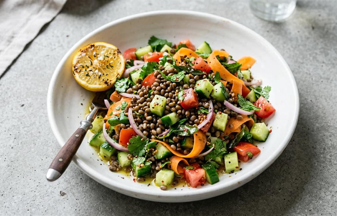 Urad Dal & Veggie Salad