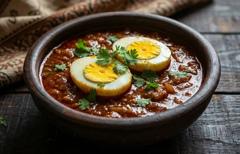 Varhadi Anda Curry, Bajra Bhakri and Chaas - Recipe 1