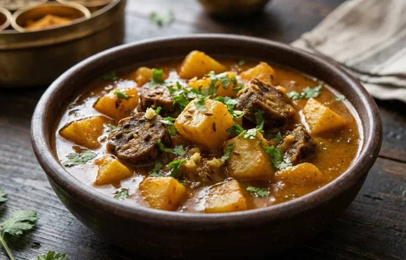 Varyunwari Patata with Phulka - Recipe 1