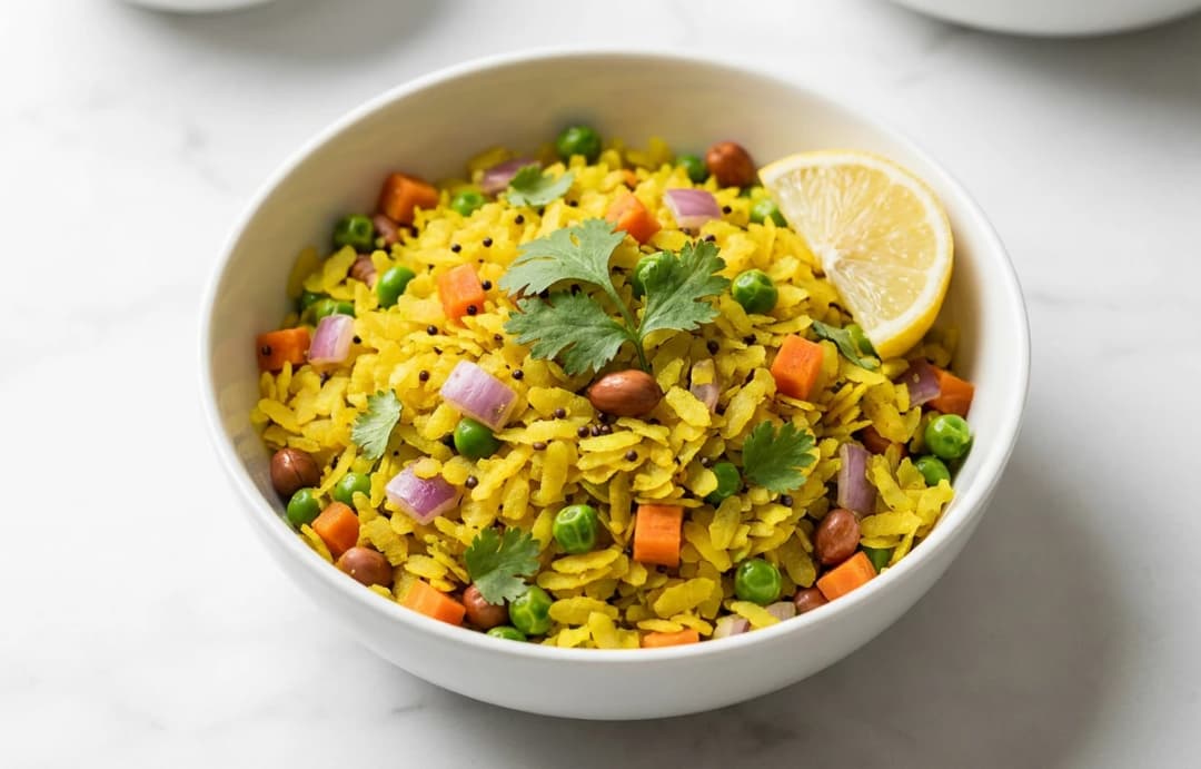 Vegetable & Peanut Poha