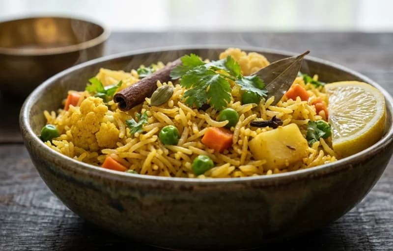 Nargisi Kofta Curry, Vegetable Pulao and Mint Raita - Recipe 2