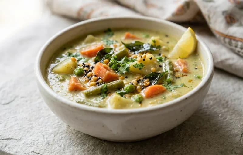 Rava Idli, Vegetable Sagu and Coconut Chutney - Recipe 2