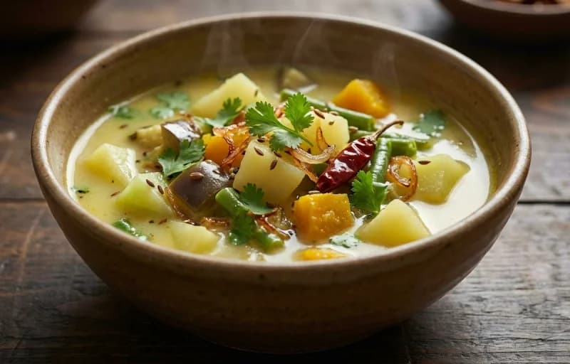 Roti, Vegetable Santula and Anda Bhurji - Recipe 2