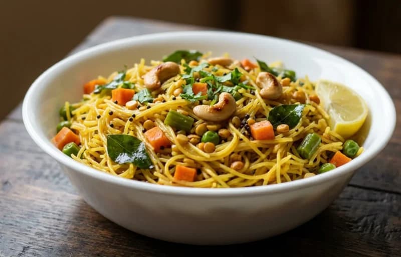 Vegetable Semiya with Egg Curry - Recipe 1