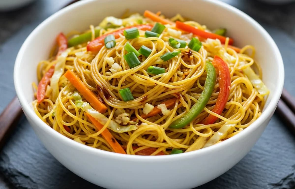 Vegetable Singapore Rice Noodles