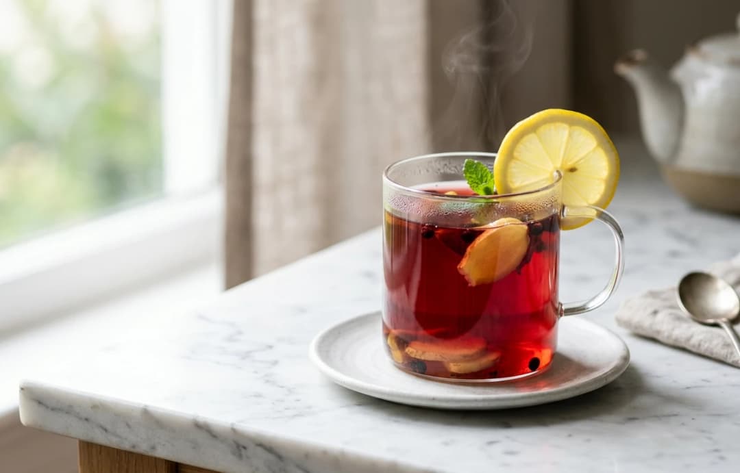 Warming Elderberry & Ginger Tea